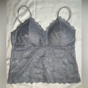 Kathy Crop-Top| Color silver| Size S/M